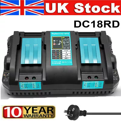 Fast Charger For Makita Battery DC18RD DC18RC LXT 7.2-18V Double Twin Ports USB • £21.24