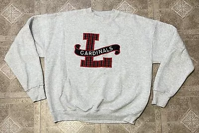 Vintage Louisville Cardinals Embroidered Crewneck Sweatshirt Size Large  • $28