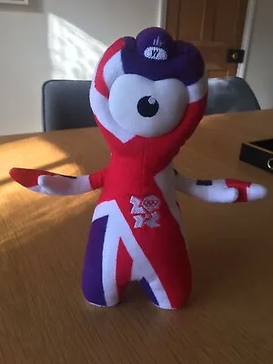 London 2012 26cm Olympic Mascot Wenlock Union Flag/Jack Soft Toy • £5