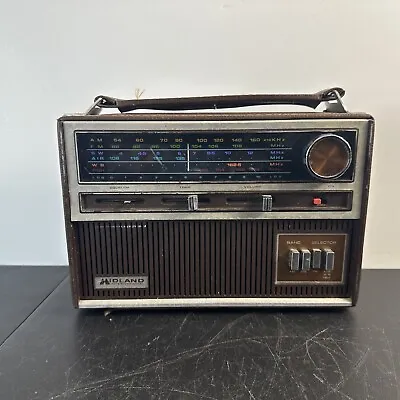 Vintage Midland International Model 10-545 Multi-Band AM/FM/SW Weather PBH Radio • $15