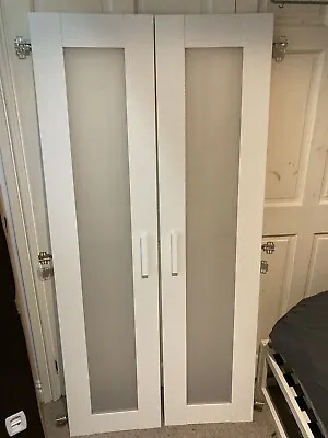 Ikea Brimnes Wardrobe DOORS ONLY White • £20