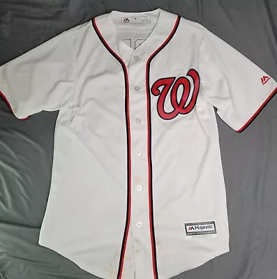 $24.95 • Buy Bryce Harper Washinton Nationals Majestic White Cool Base Jersey Sz S