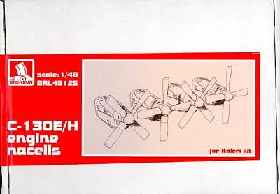 Brengun Models 1/48 C-130E/H ENGINE NACELLES WITH PROPELLERS Resin Set • $27.99