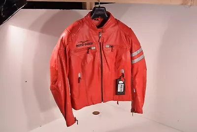 Moto Guzzi Leather Jacket Womans Size M Red 606093M • $251.33