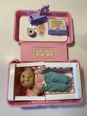 Mattel Cabbage Patch Mini Playpen Set 1995 & Doll • $19.99