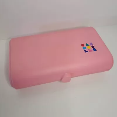 $12.99 • Buy Vintage Mini Caboodles Case Pink Make Up Jewelry With Mirror