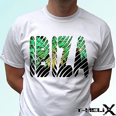 Ibiza - White T Shirt Top Holiday Spain Design - Mens Womens Kids Baby Sizes • $12.42