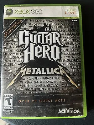 $22.50 • Buy Guitar Hero: Metallica (Microsoft Xbox 360, 2009) Complete W/ Manual 