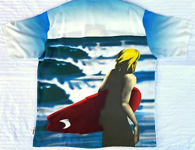 Vintage MAMBO LOUD Shirt - Surfer Blonde Surfboard Blue Dot - New With Tags • $162.45