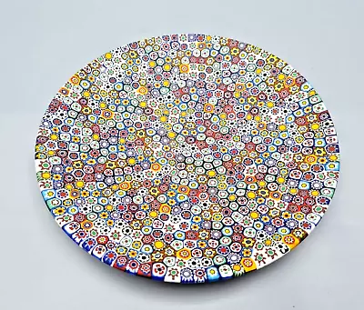 Ercole Moretti Plate Composed Of Murrine Murano Glass Millefiori • $499