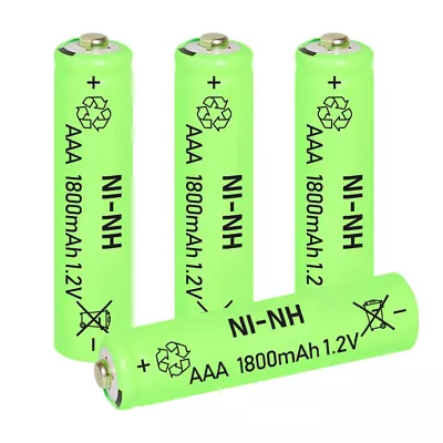 AAA Rechargeable Batteries Battery 1800mAh Power Charger 4-24Pcs • $9.99