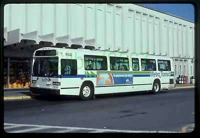 Halifax Metro Transit (Canada) Original Bus Slide # 980 Taken 1999 • $4.95