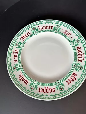 HTF Dinner Plate 10-3/4  Pugin's Proverbs By Minton MINTY • $74.95