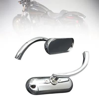 $93.04 • Buy Rear View Mirror Chrome 1 Pair Oval Fit For Suzuki Boulevard S40/ S50/ S83