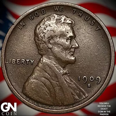 1909 S Lincoln Cent Wheat Penny Y2143 • $138