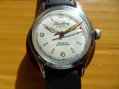 Vintage SWISS BREITLING CADETTE 17 Jewels Manual Men's Watch1955's • $300