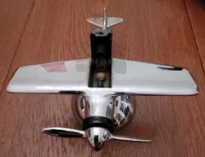 Vintage Hamilton Chrome 1940’s F6F Hellcat Fighter Plane Table Top Deco Lighter • $50