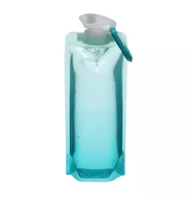 VAPUR Anti Bottle 0.7L/23oz Reusable Stands Folds Freezes BPA-free MALIBU TEAL • $13.49