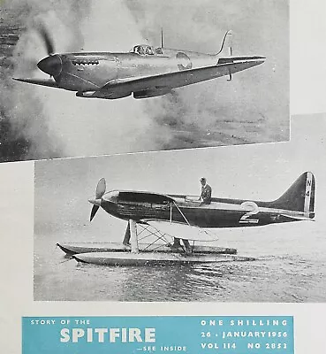 MODEL ENGINEER Magazine Story Of The SPITFIRE Trains Boats January 26 1956 • $25.49