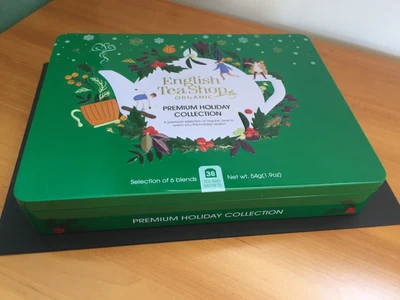$29.95 • Buy English Tea Shop Organic Premium Holiday Collection New Tin Unwanted Xmas Gift
