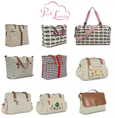 £40.89 • Buy Pink Lining Changing Bag Baby Nappy Tote Satchel Mat Bottle Pocket Genuine