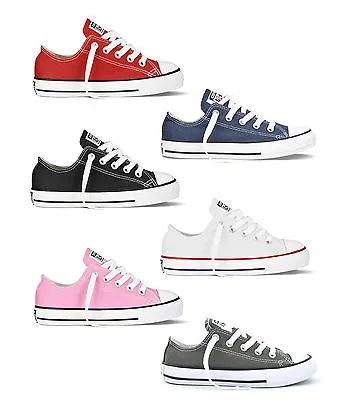 Converse Chuck Taylor All Star Ox Youth Sneakers Kids Childs Trainers Sizes 10-2 • £28