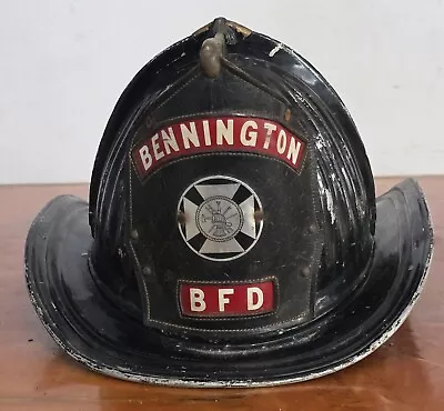 Vintage Cairns Brothers Metal Fire Helmet Bennington B.F.D • $79.99