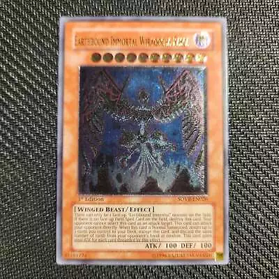 Yugioh Earthbound Immortal Wiraqocha Rasca SOVR-EN026 Ultimate Rare 1st Edition • £16