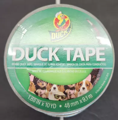 Lot 2 Duck Duct Tape ~ NEW Cute Dog Pattern Print ~ 1.88 In X 10 Yd Each • $10