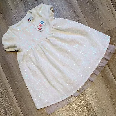 Baby Girls Age 12-18 Months BNWT Sequinned Party Dress Special Occasions • £5.75