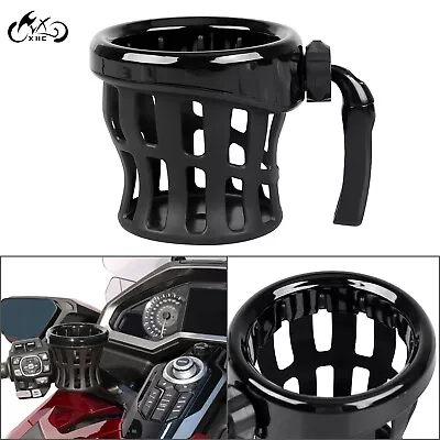 Motorcycle Handlebar Cup Holder Drink W/ Mesh Basket Mount Carrier For Harley US • $15.98