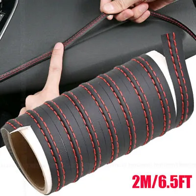Car Mouldings Trim Decor Line Strip Accessories For Car Door Dashboard Strip Red • $7.69