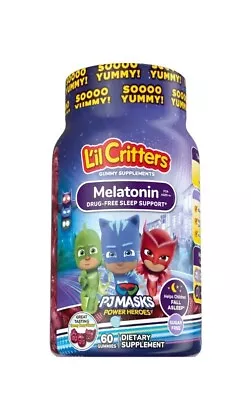 Lil Critters PJ Masks Melatonin 60 CT • $10.99