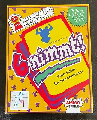 6nimmt Amigo Spiele - Card Game Boxed - Vintage 1990's Version - Rare • $19.99