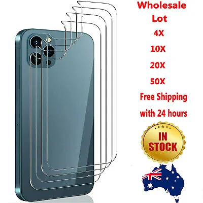 Bulk Lot Tempered Glass Back Screen Protector For IPhone 15 14 13 12 Pro 11 Max • $11.99