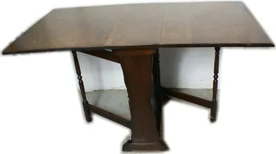 Antique Mission Arts Crafts British Cottage Apartment Drop Leaf Gate Leg Table • $325