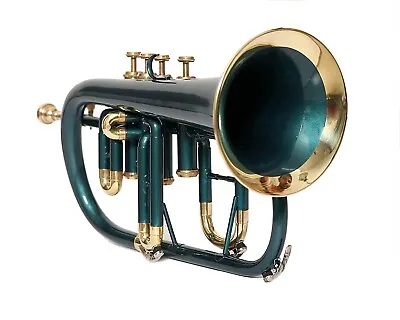 Professional Flugel 4V Green+ Brass Expert's Choice With Hard Case & Mp • $197.43