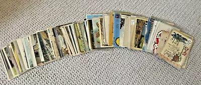 SUPER COOL! Lot Of 22 Random Vintage Postcards From Early 1900s Some W/Postmarks • $28