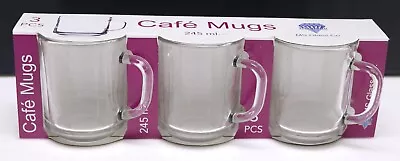 Glass Coffee Tea Mug Cup Hot Chocolate Latte Cappuccino Hot Drink Glass 245ml • £9.99