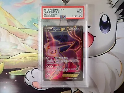 Pokemon TCG Cards PSA 9 Mint Espeon EX 117/122 Breakpoint Full Art • $100