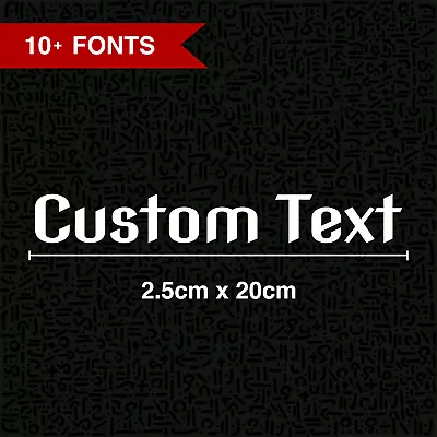 2 X Personalised Name Stickers Helmet Rally Kart Motorbike Vinyl Decal Custom 1 • £2.95