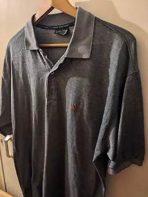 Hugo Boss Mens Golf Polo Shirt. Size XL. Cotton. Short Sleeve. Silvery Grey  • £5.99