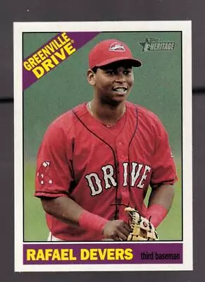 2015 Topps Heritage Minors Rafael Devers #135 Rc Rookie Gum Stain Back Variant • $19.99