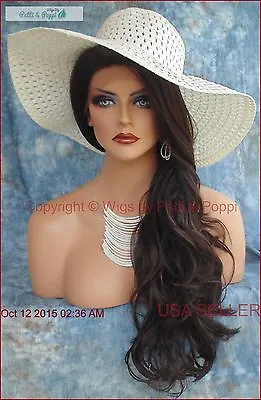 Lace Front Wig Clr #4  Long Soft Waves Seductive Hot Style USA  SELLER 176 A • $71