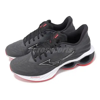 Mizuno Wave Creation 25 Black Red Men Road Running Jogging Shoes J1GC2401-03 • $149.99