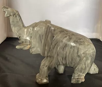 Hand Carved Marble Elephant • $17.89