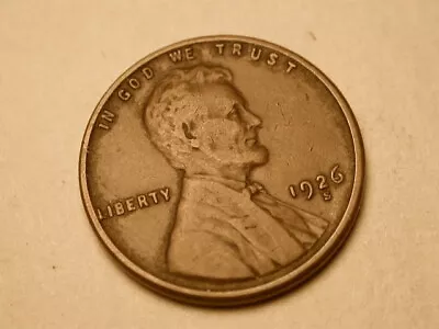 1926-S   Choice Very Good  Brown Lincoln Wheat Penny Cent  Key Date!!   #5 • $14.95