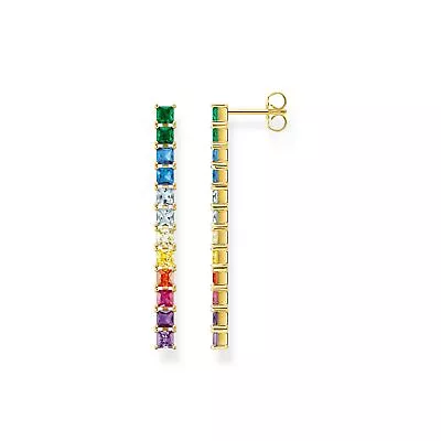 Genuine THOMAS SABO Earrings Colourful Stones Gold • $549