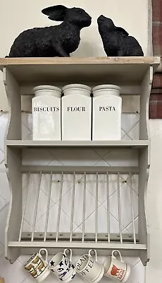 £35 • Buy Grey Wooden Plate Rack