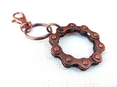 £5.95 • Buy Keyring - Recycled Bike / Bicycle Chain Parts Handmade Eco Gifts Collectables